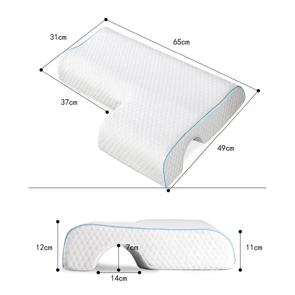 Memory Foam Pillow Comfort Couples Hugging Pillow,Anti Hand Pressure Side Sleep Slow Rebound Pillow Pefect Gifts Arm Rest Sleep