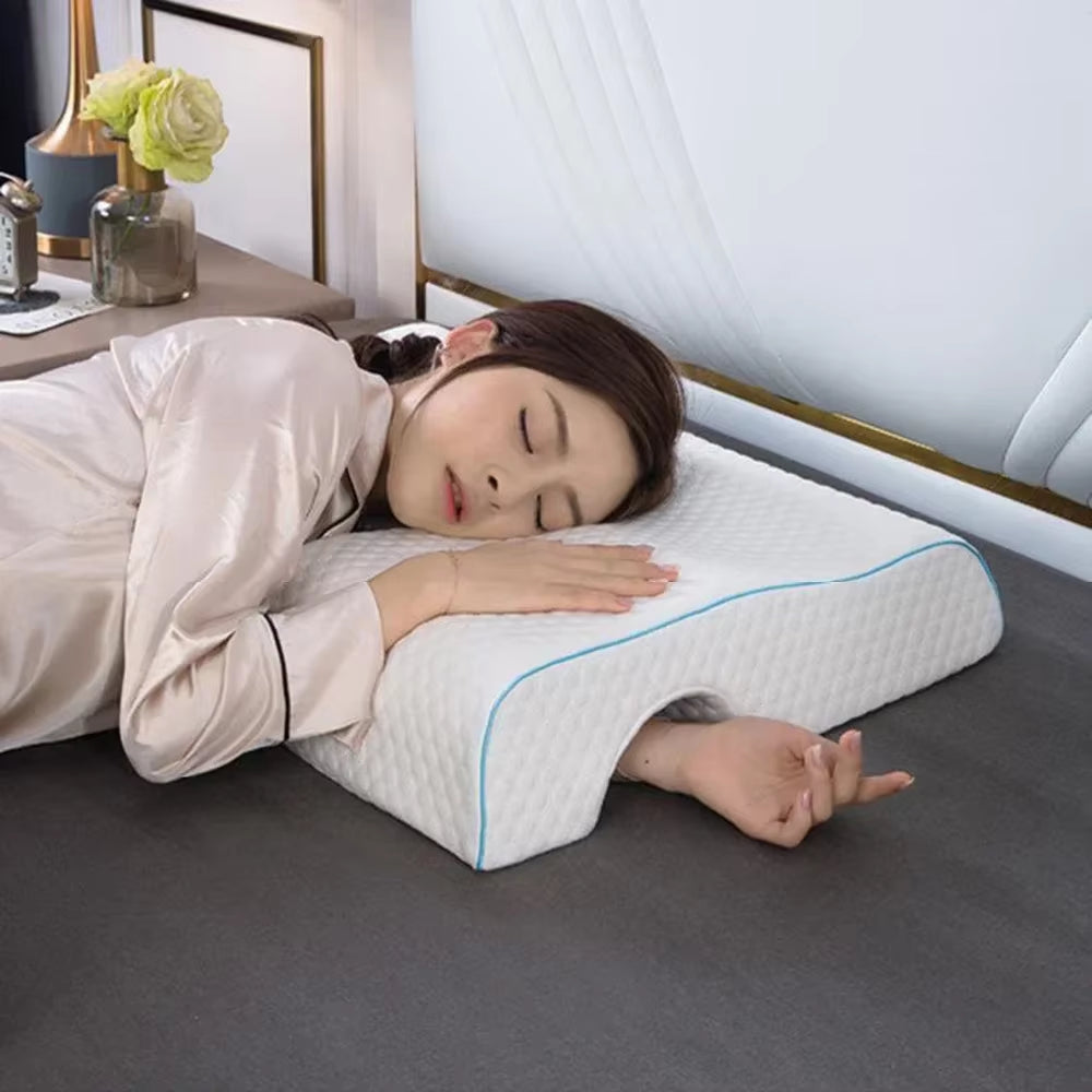 Memory Foam Pillow Comfort Couples Hugging Pillow,Anti Hand Pressure Side Sleep Slow Rebound Pillow Pefect Gifts Arm Rest Sleep